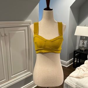 Gold halter/crop top